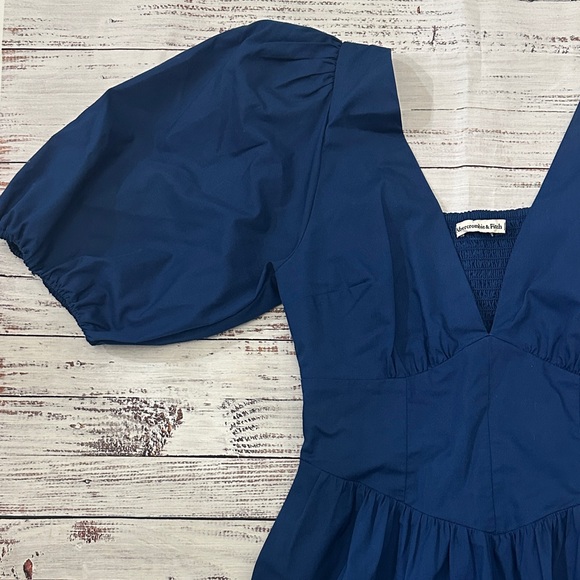 Abercrombie & Fitch puff sleeve midi dress Sz. S - Picture 6 of 10